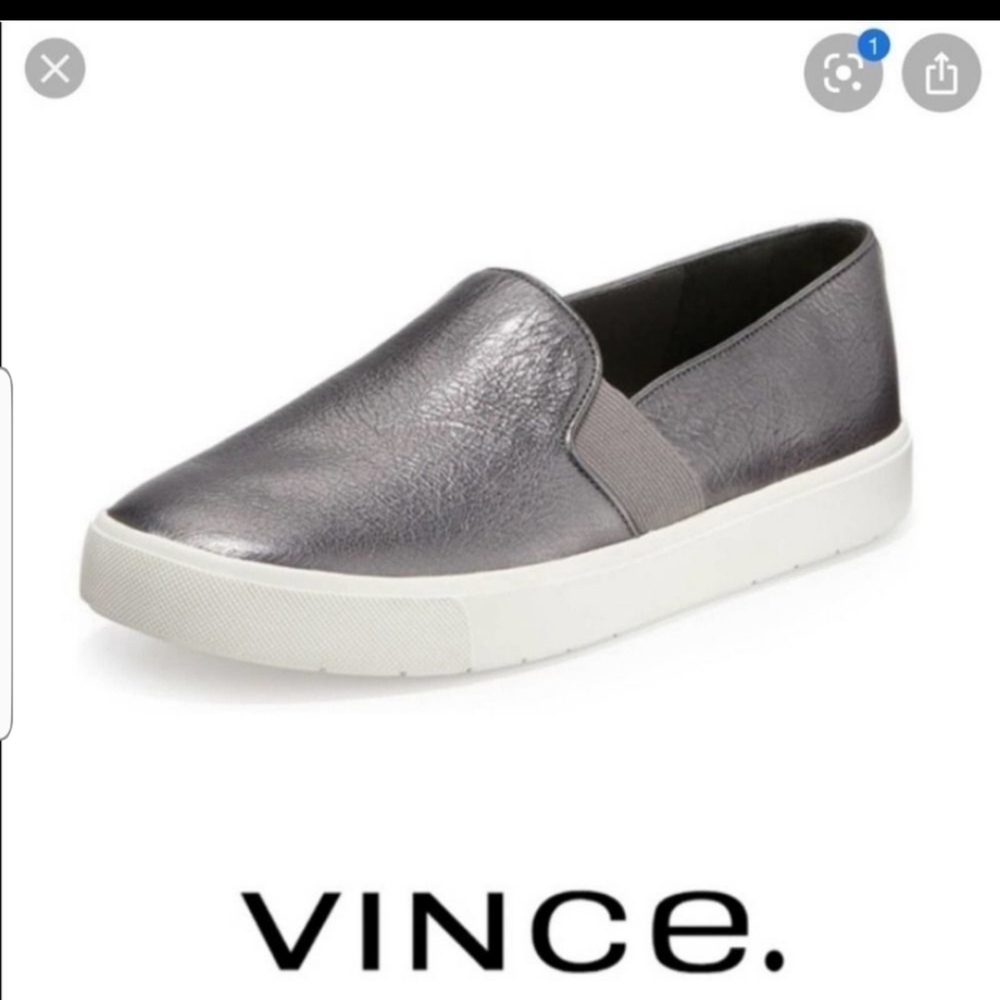 Vince  leather slip on sneakers